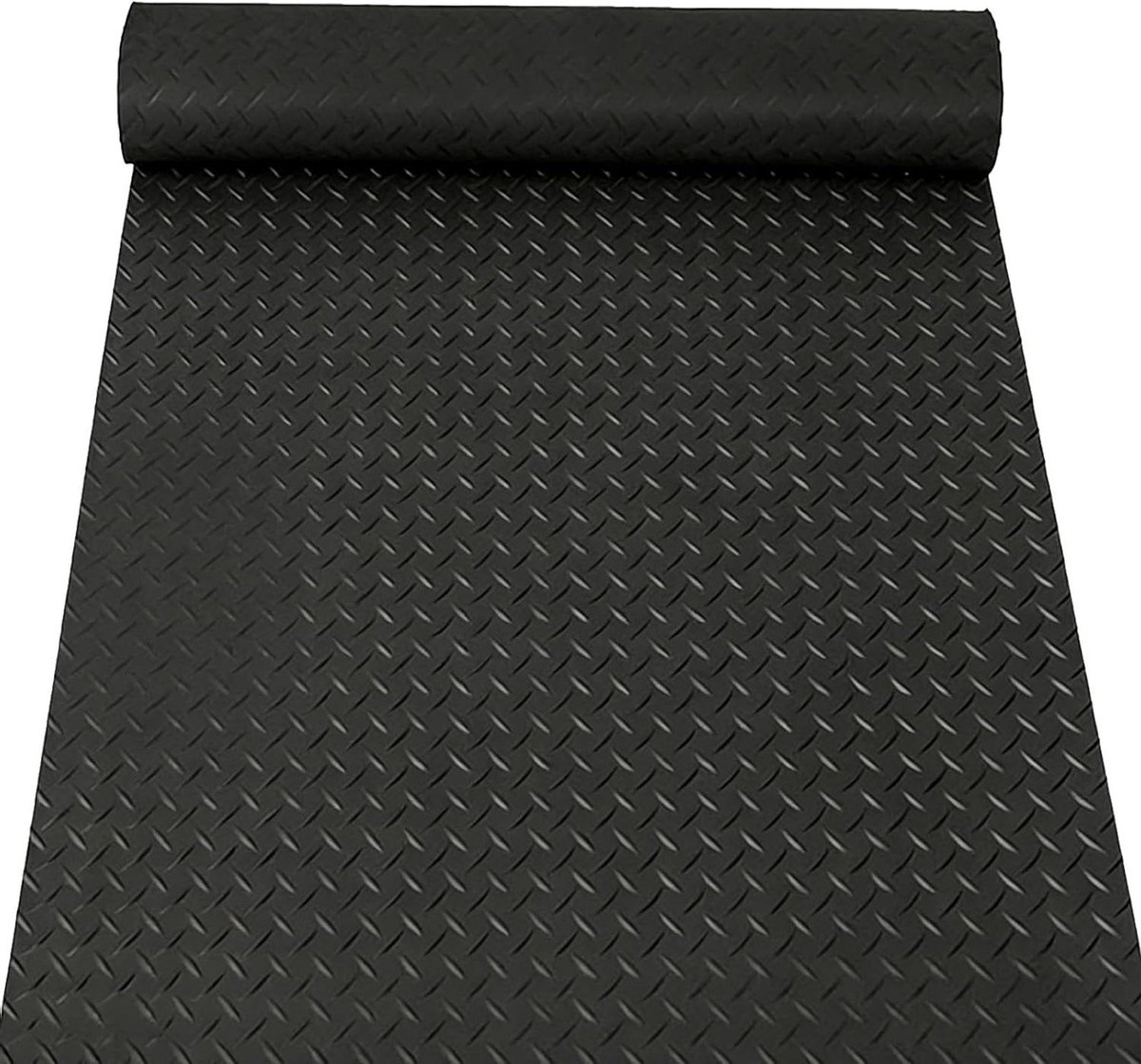 Antislip vloermat - Garage mat - Vloerbescherming - Maximale slipweerstand - 15 x 2 m - Zwart