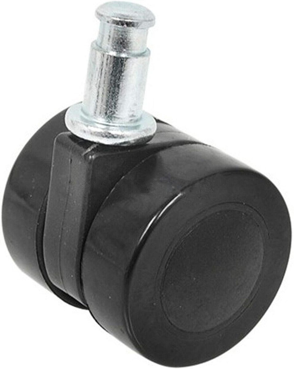 Stofzuigerwiel - Loopwiel - Stofzuigen - Dubbel wiel - 40mm - Zwart