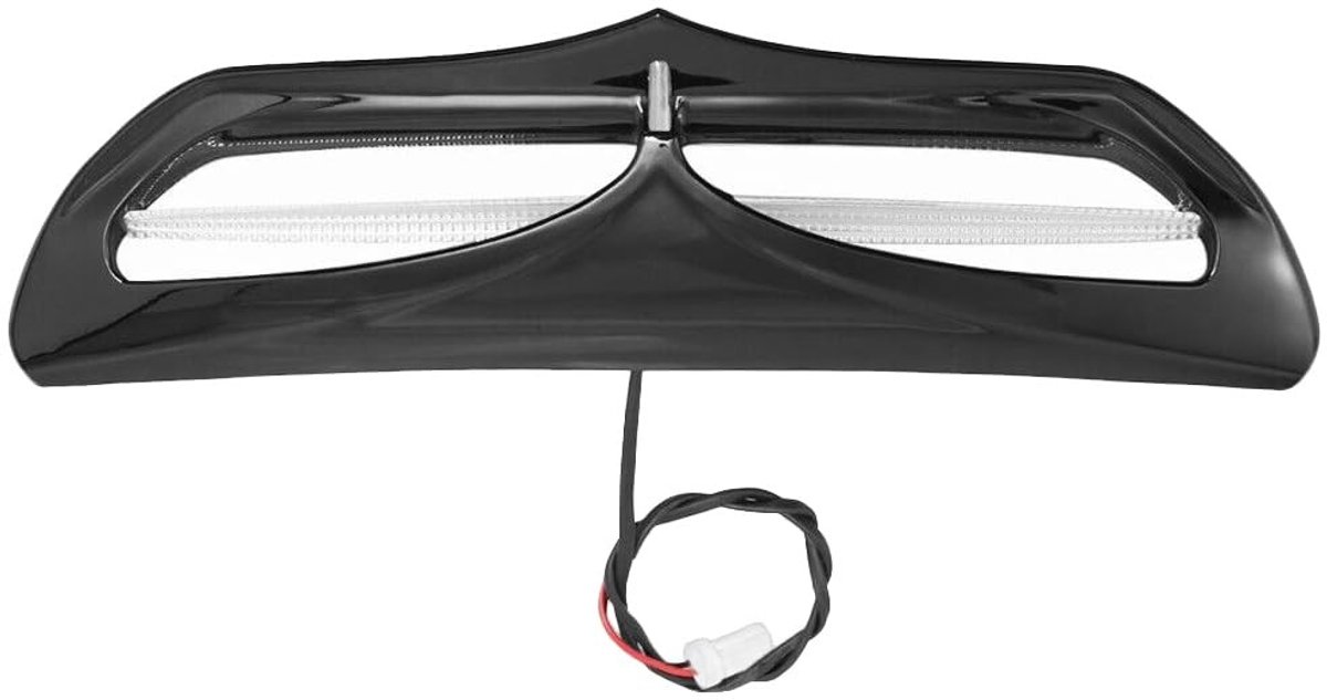 Dailygoods - Dailygoody - LED Verlichte Kuip Air Vent Trim - Accent Lichten - Zwart - Geschikt voor Harl-ey FL-modellen - Perfecte afwerking voor je motor
