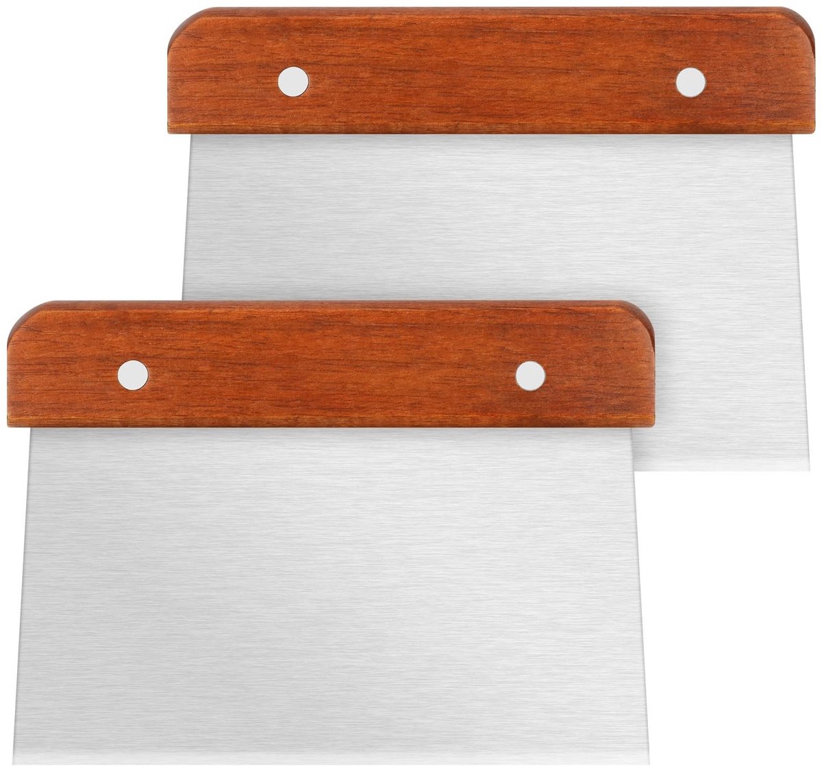Dailygoods - Dailygoody - Deegschraper - Roestvrijstalen spatels - Flexibel en ergonomisch design - Perfect voor pizza en gebak - Makkelijk te reinigen - Geschikt