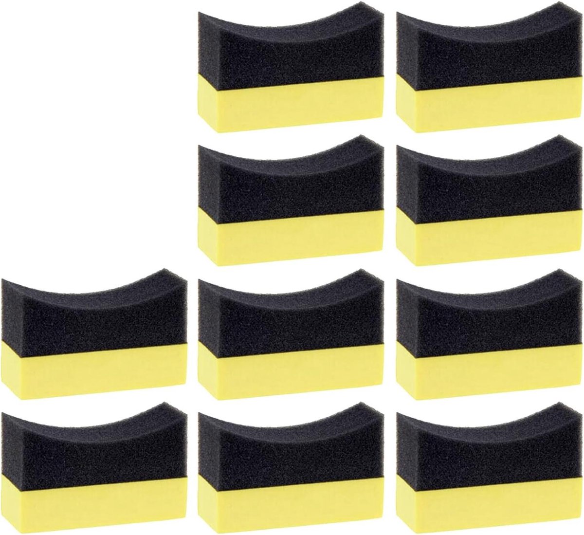 Wax Applicator Pads - Spons Pads - Auto Onderhoud - Scheurvast Materiaal - 10 Stuks - Diverse Kleuren