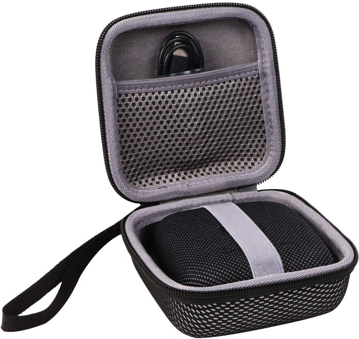 Duurzame Hard Case voor Bluetooth Speakers, Bescherming voor Tribit Stormbox Micro, Zwart, Case Alleen