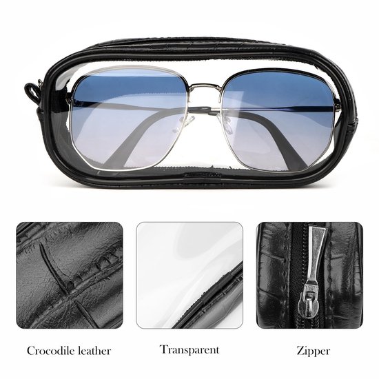 Allecto - Oversized Zonnebrillentas - Grote Montuur - Perfect voor Zonnebrillen - 17 x 3,5 x 8 cm - Brillentas voor Dames - Compatibel met Divers van Merkloos — afbeelding 4