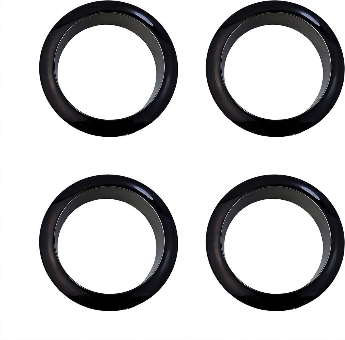 4-delige desk grommet set met 18mm diameter voor kabeldoorvoeren, plastic kabeldoorvoer en organizers voor PC bureaus