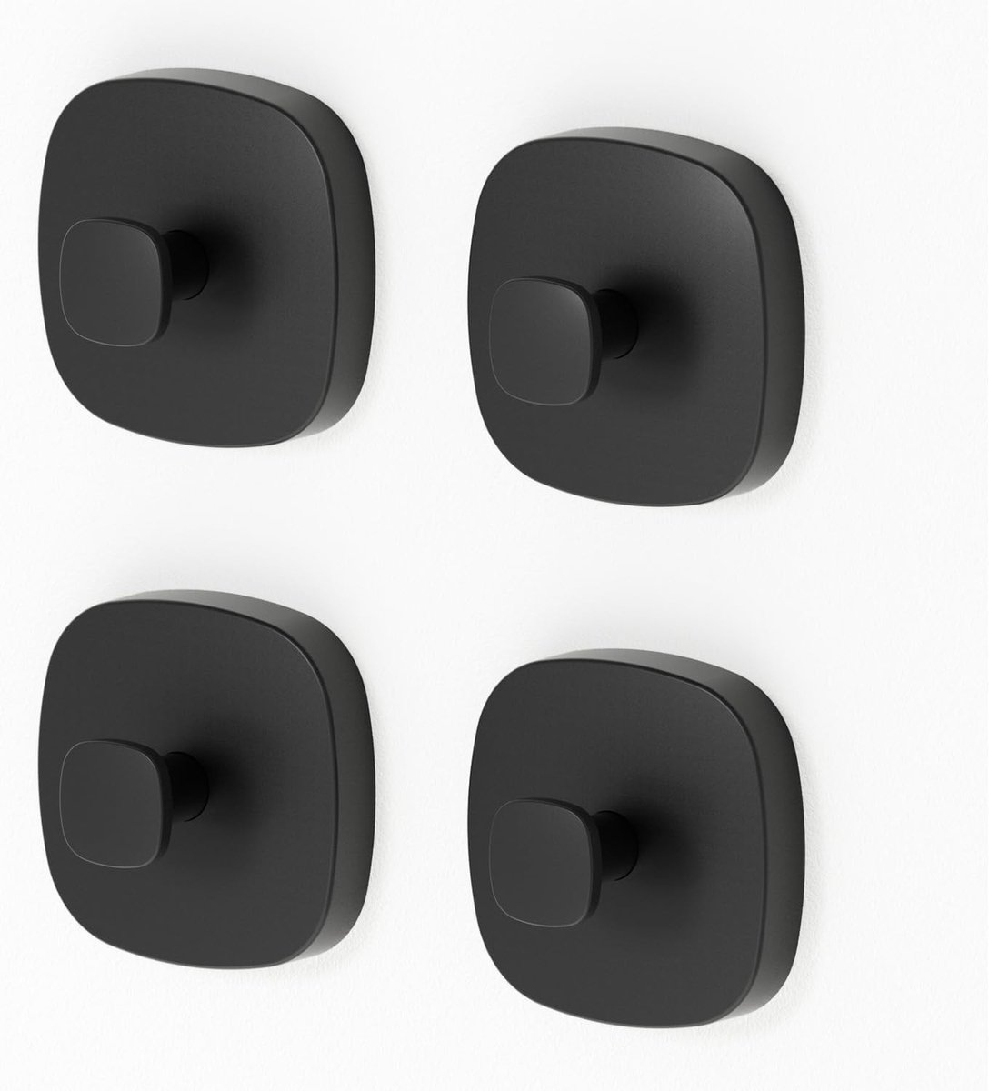 Set van 4 Zuignap Haken, Sterke Waterdichte Zuignappen voor Handdoeken, Keuken en Badkamer, Tot 5 kg Draagvermogen, Geschikt voor Glad Glas en Muren