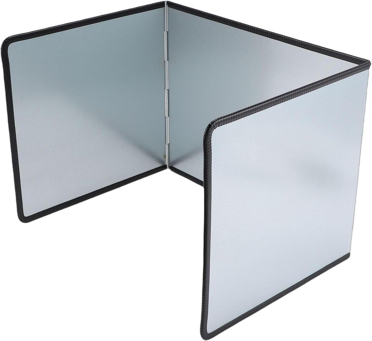 Kookplaat Spatbescherming Oliescherm Schoon Koken Opvouwbaar 3-zijdig 39 x 29 x 30 cm Zilver