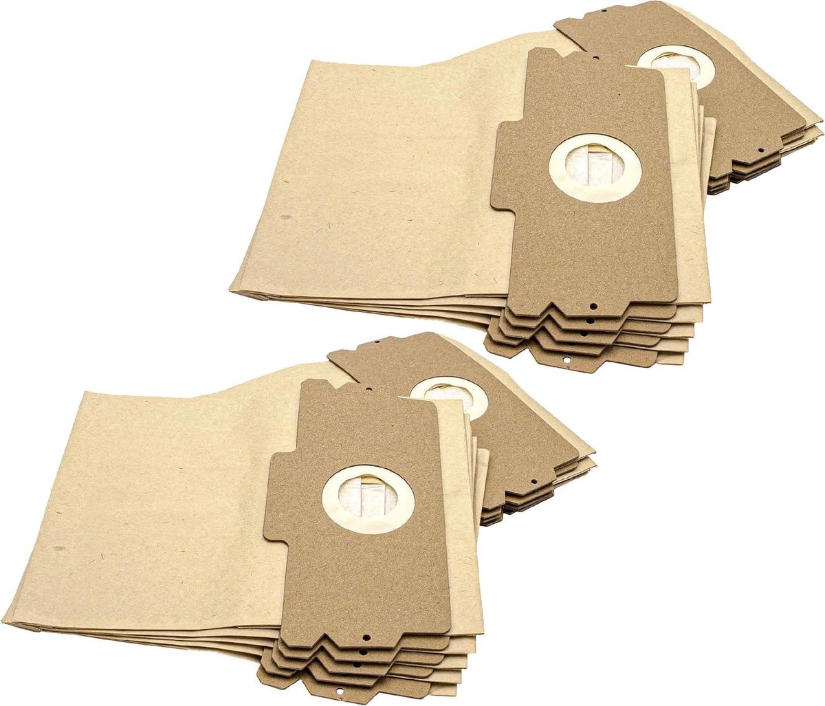 Stofzuigerzakken Papier - Reservezakken Stofzuiger - Stofvrij Houden - Behoud Zuigkracht - 20 Stuks - Zandkleuren