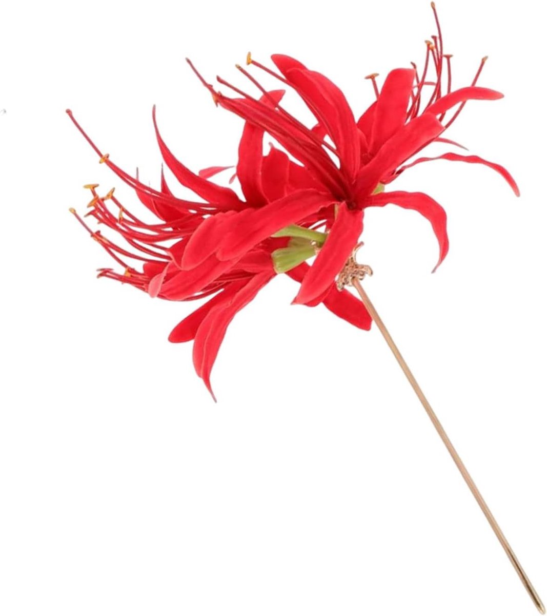 Chinese haarclip - Bloem speld - Bruiloft kapsel - Vintage design - 10x18cm - Rood