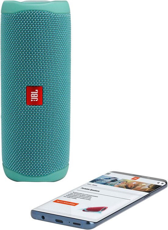 Draagbare Bluetooth Speaker - Waterdichte Speaker - Muziek Streamen - PartyBoost Koppeling - 12 Uur Speeltijd - Blauwgroen — afbeelding 2