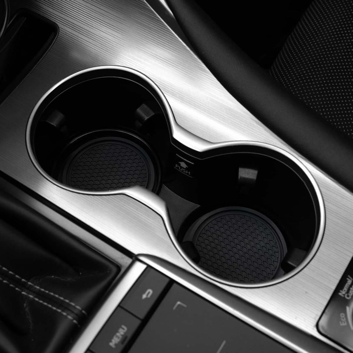 Auto Bekerhouder - Onderzetters - Auto Interieur - Anti-slip Ontwerp - 2 Stuks - Zwart