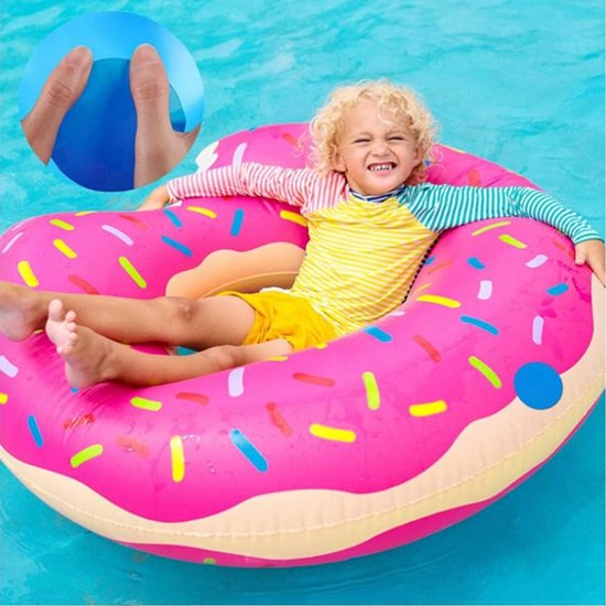 PVC Reparatiestickers - Opblaasbare reparatie - Watersport reparatie - Zelfklevend waterdicht - 20 stuks - Blauw van Merkloos — afbeelding 3