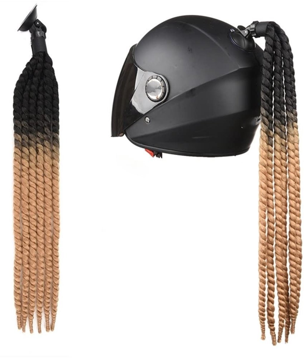 Dailygoods - Vlecht Motorhelm Haaraccessoire voor Fiets en Scooter