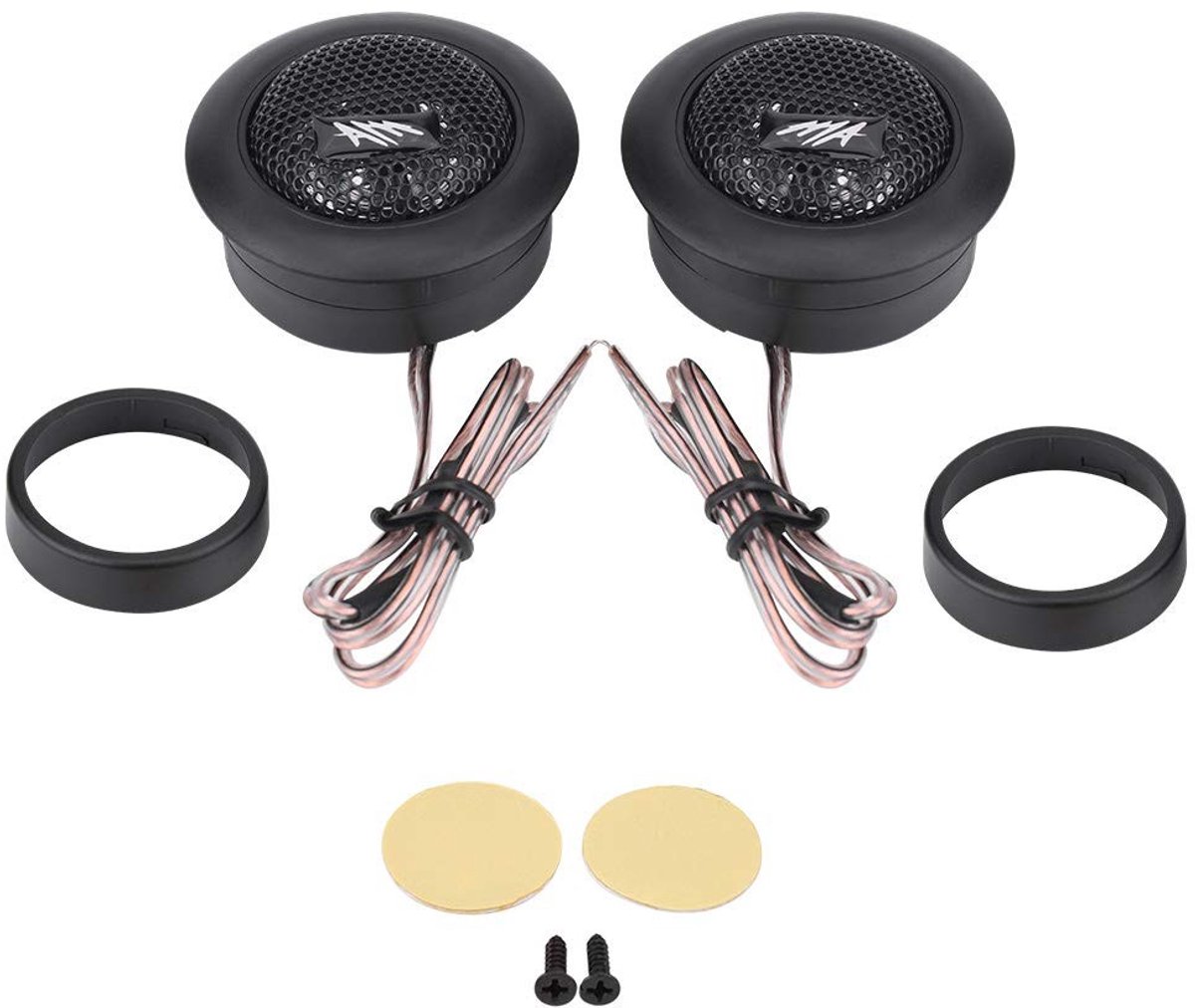 Dailygoods - Dailygoody - Auto Luidsprekers - Hoge Geluidskwaliteit - 150 W Vermogen - Zwart - Dome of Hornhochtones - Perfect voor Auto-Audiosystemen - 12 V DC