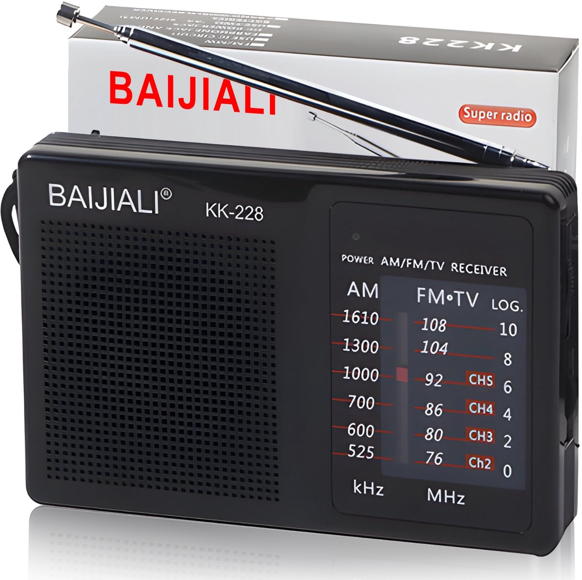 Dailygoods - Draagbare FM Kofferradio met Telecopische Antenne
