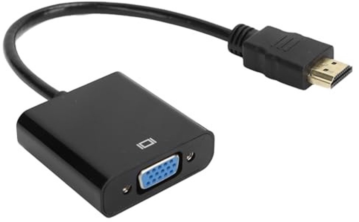 Dailygoods - HDMI naar VGA Adapter met Krachtige Chip