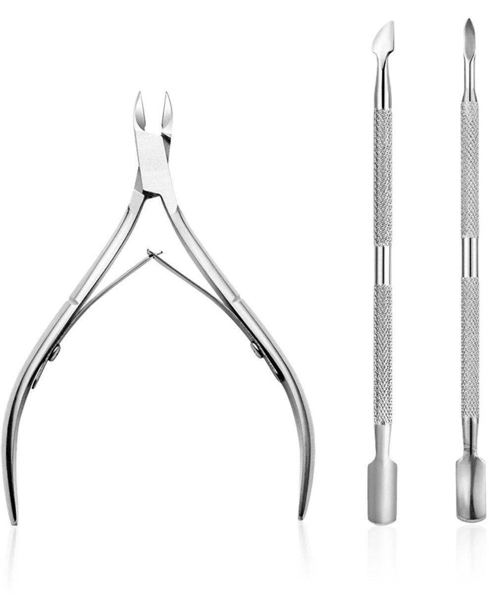 Dailygoods - 3-delige Manicure Gereedschapsset voor Eeltverwijdering van Roestvrij Staal