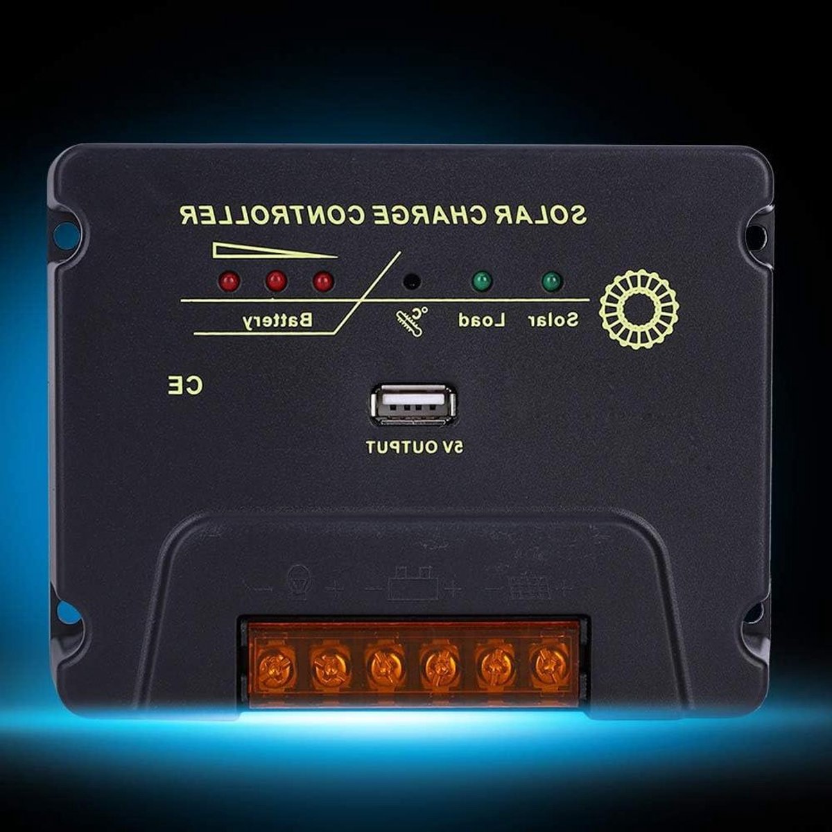 Zonne-oplader Controller - Laadregelaar Accu - Energie Beheer - MPPT Smart Technologie - 20 Ampère - Zwart