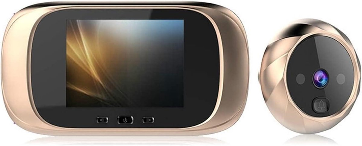 Digitale Deurbel - Kijkgaatje Viewer - Beveiliging Thuis - Infrarood Nachtzicht - 2.8 Inch LCD - Zwart