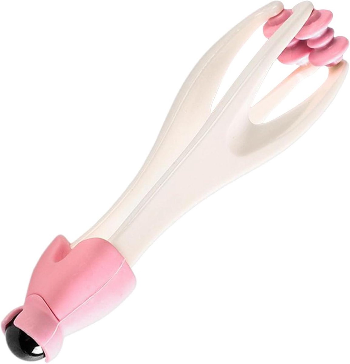 Vingermassageapparaat - Massageroller hand - Spierontspanning handen - Ergonomische structuur - 17 cm lengte - Grijs