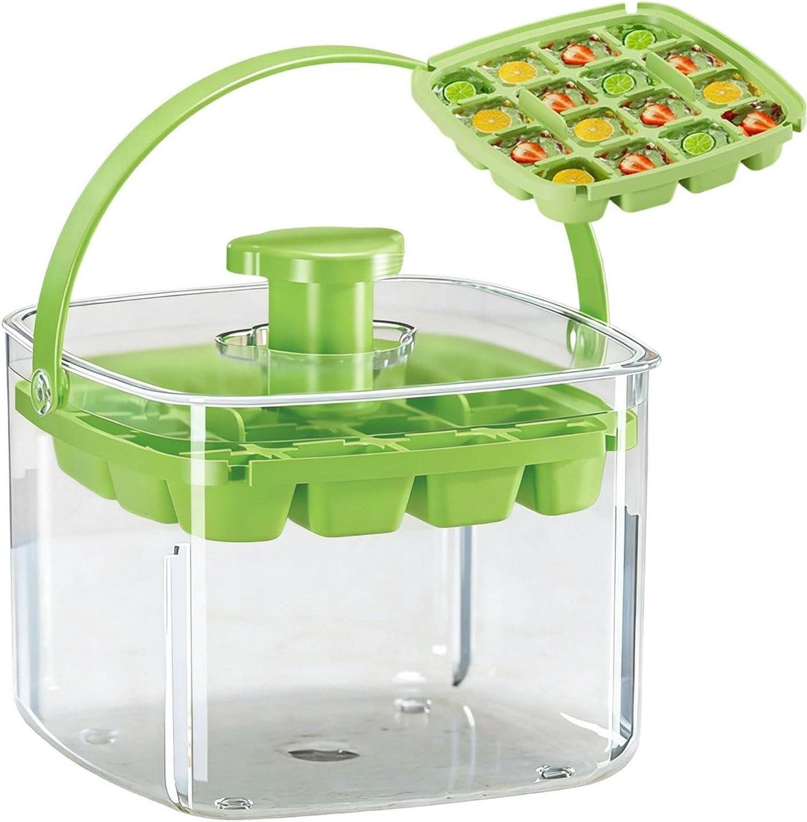 Ijsbak - Ijsvorm Bak - Dranken Koelen - Geurloos Ijs - 13x10x10 cm - Wit
