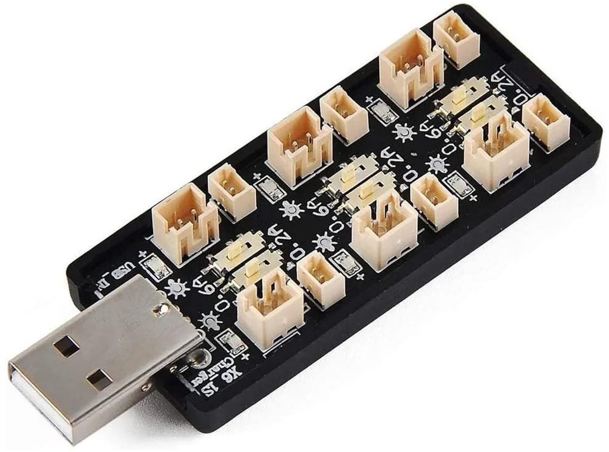 Dailygoods - USB-oplader voor LiPo Batterijen met 6 Kanalen