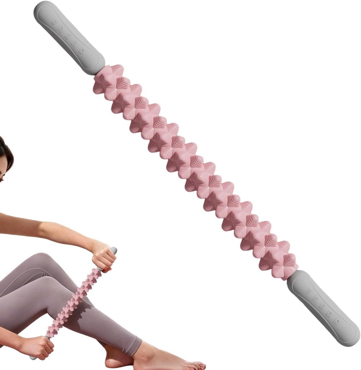 Spierroller - Fascia tool - Spierontspanning - Diepweefsel massage - 50 cm - Zwart