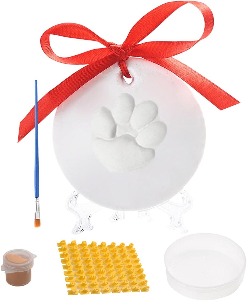 Pootafdruk Ornament Kit - Klei Aandenken - Herinneringen Vereeuwigen - Luchtdrogende Klei - 17 x 12 x 5 cm