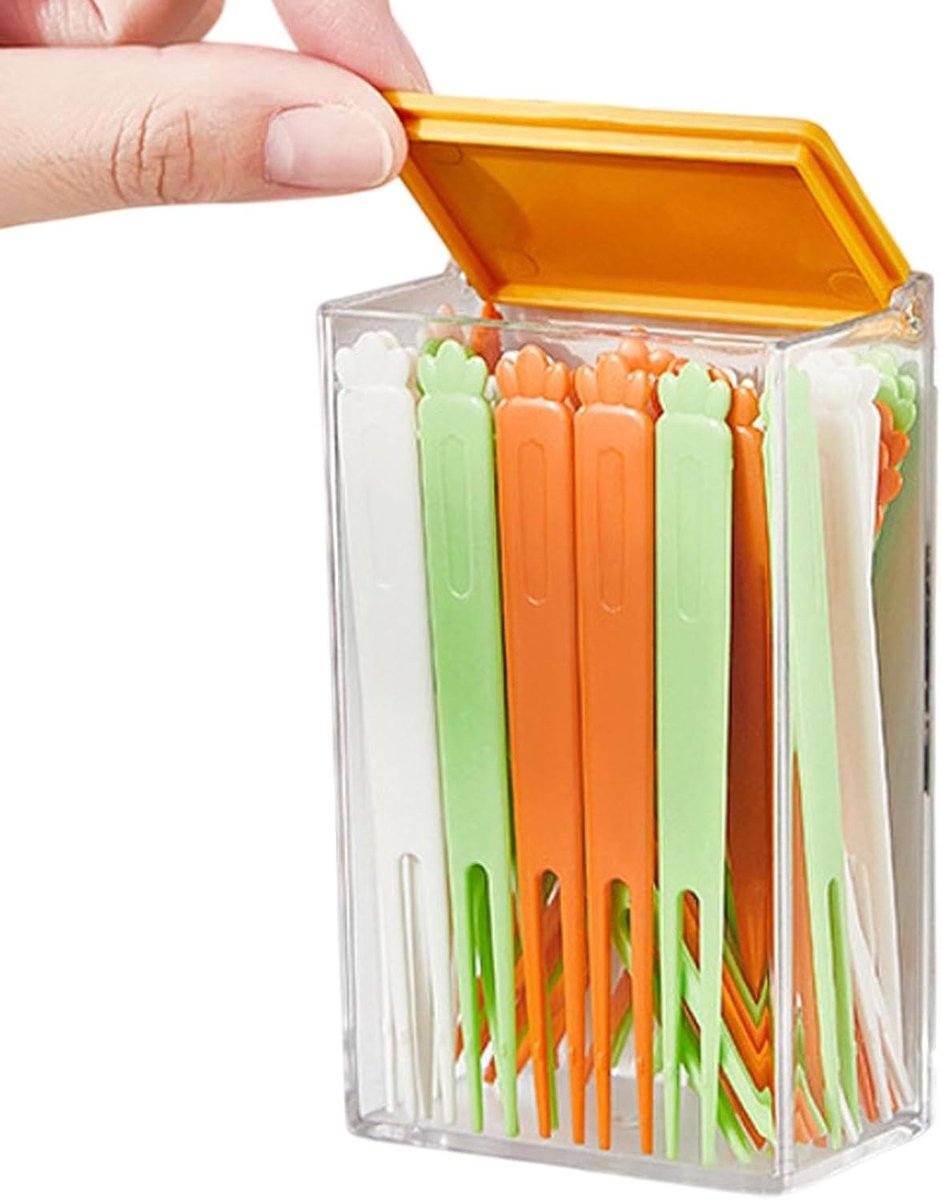 Magnetische Koelkastdoos - Keuken Organizer - Koelkast Opbergen - Sterke Magnetische Grip - 10x6x4 cm - Geel