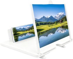 Scherm Vergrootglas - Telefoon Projector - Film Kijken - 3D HD Beeld - 22 x 17 cm - Wit