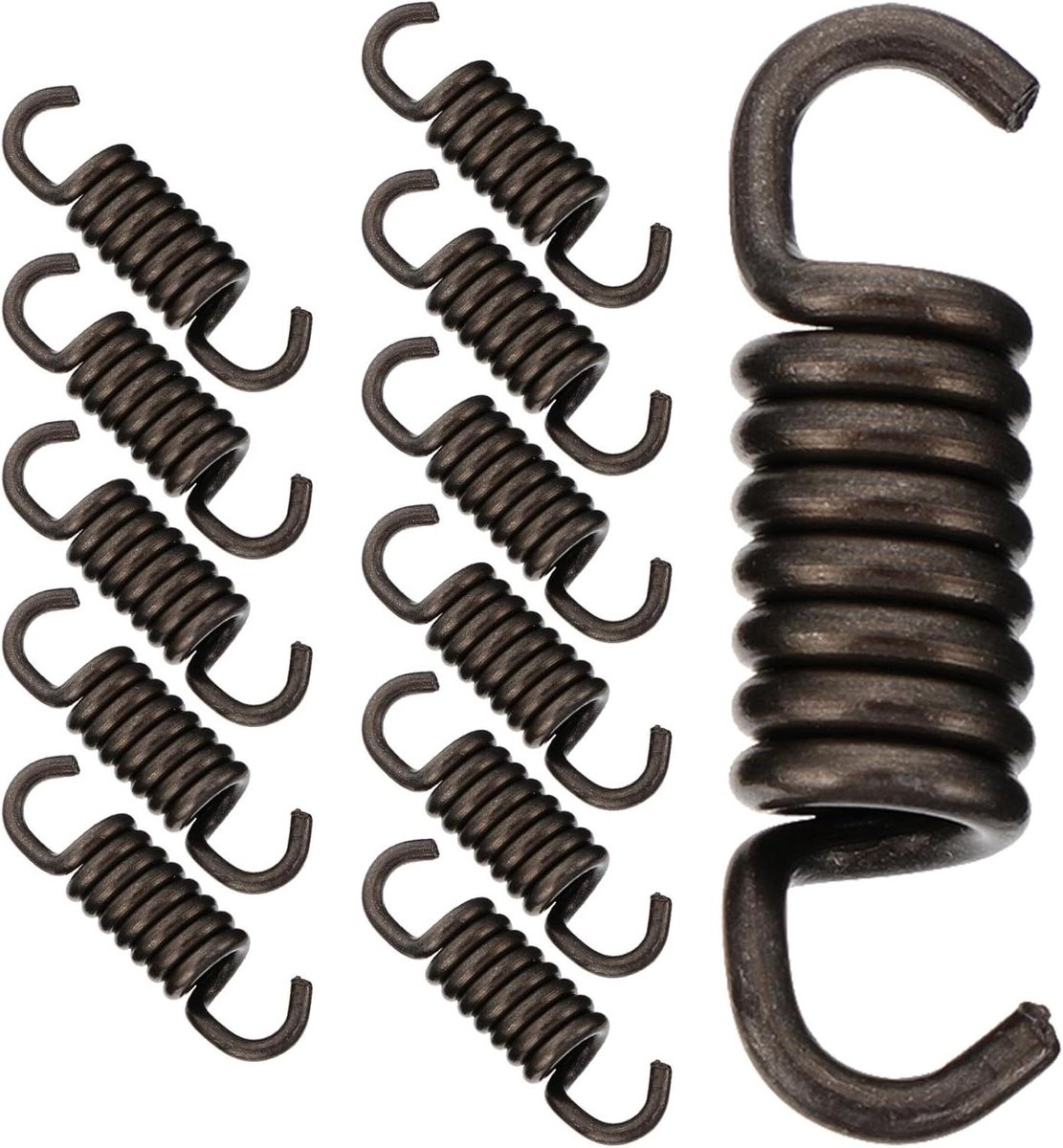Koppelingsveren Grastrimmer - Motorveer Vervanging - Tuinonderhoud Reparatie - Universele Compatibiliteit - 12 Stuks - Zilver