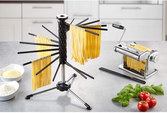Pastadroger - Droogrek - Verse pasta drogen - 16 armen - 44 x 44 x 47 cm - Zilver — afbeelding 2