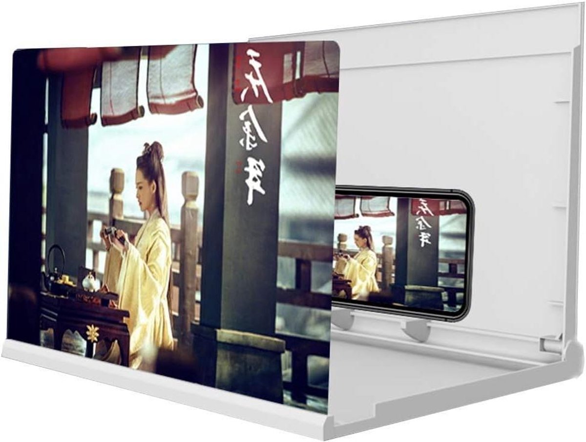 Telefoon Schermvergroter - Mobiele Projector - Films Kijken - Opvouwbaar Ontwerp - 16 Inch - Zwart
