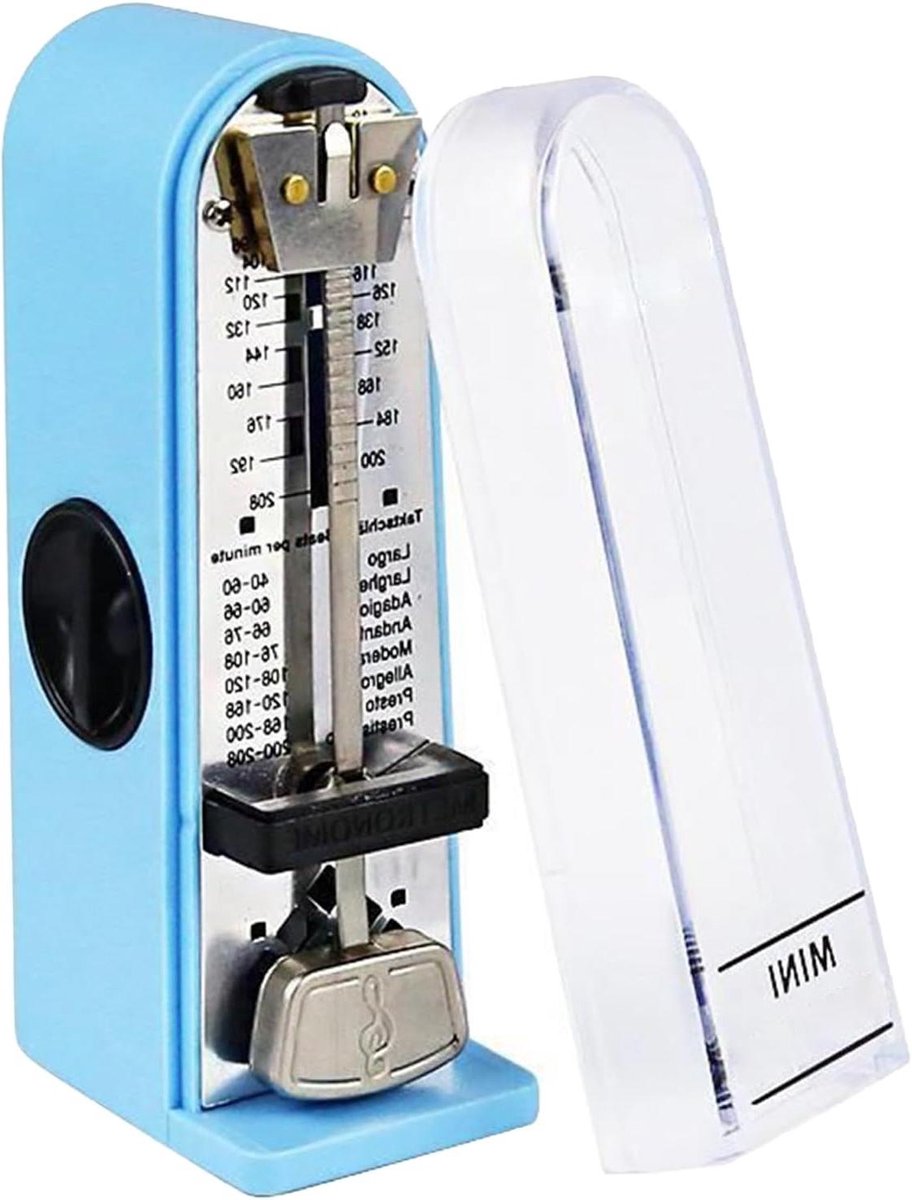 Metronoom Tuner - Ritmetrainer - Muziek Oefenen - Mechanisch Ontwerp - 40-208 bpm - Blauw