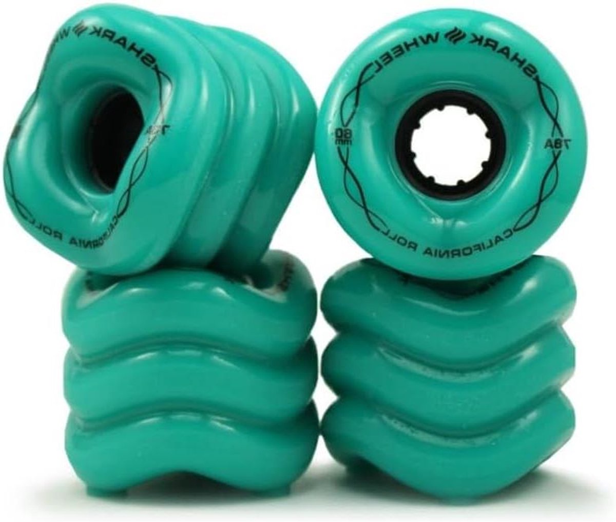 Skateboard Wielen California Roll Stedelijk Cruisen Uniek Golfontwerp 60mm 78A