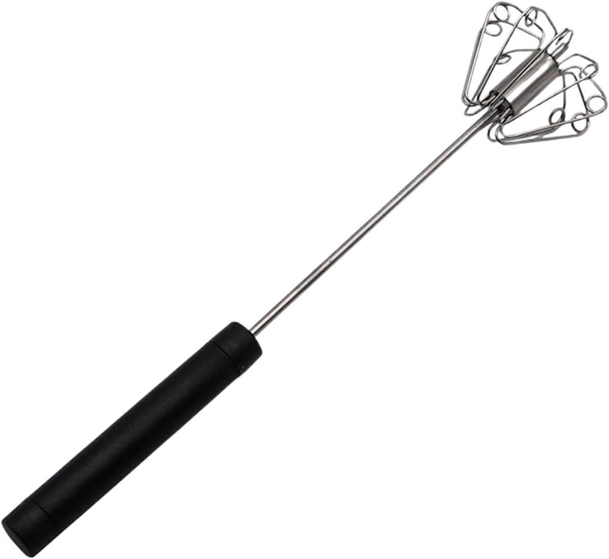 Keukengarde - Eierklopper - Snel mengen - Werkbesparend persmechanisme - 26 cm - Zwart