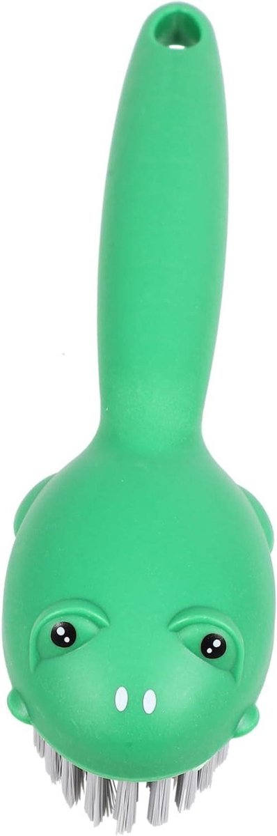 Schoenborstel Set - Wassen Poetsen - Schoenen Kleding - Ergonomisch Ontwerp - 20 cm - Groen