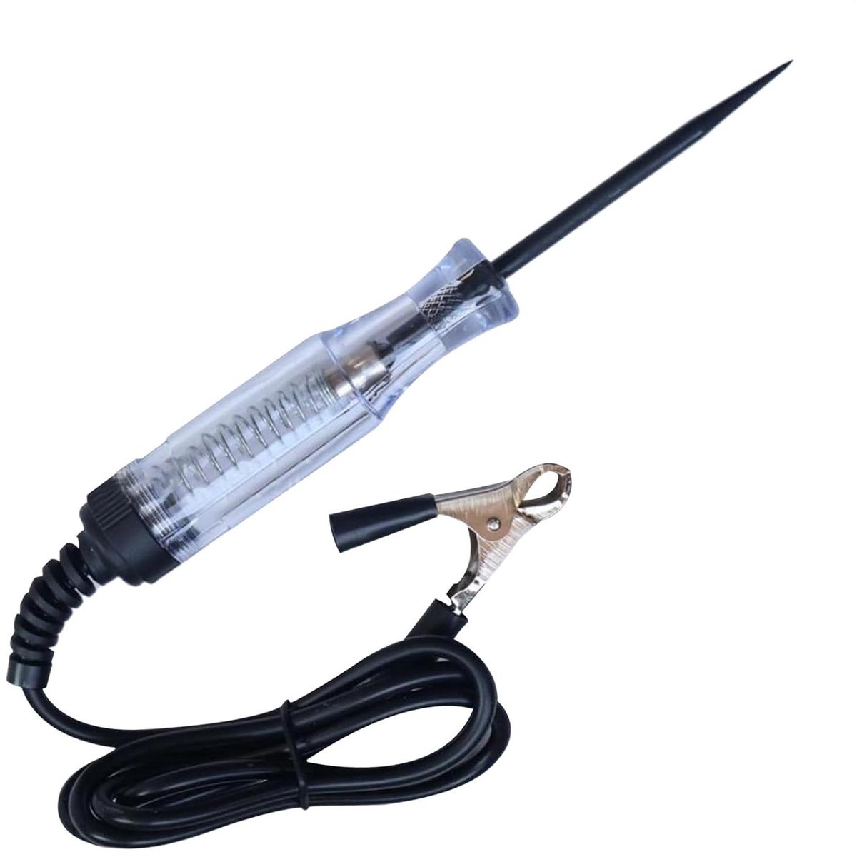 Digitale Circuit Tester - Elektriciteit Testpen - Systeem Diagnose - 6-24V Spanningsbereik - 21 cm Lengte - Transparant