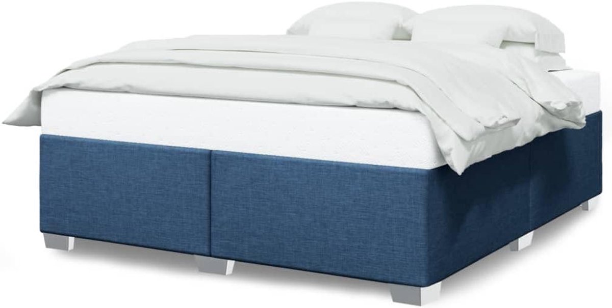 Bedframe met lattenbodem - Slaapkamer meubel - Rustgevend slapen - Duurzaam polyester - 18
