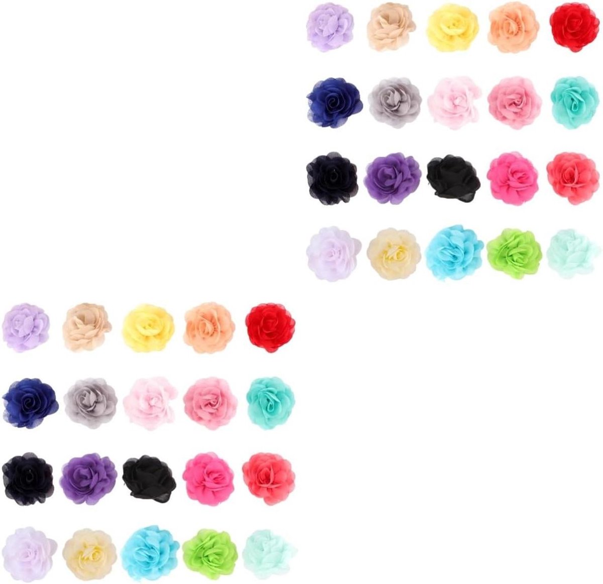 Bloem Haarclips - Rozen Speldjes - Feestelijk Haar - Simulatie 3D Design - 40 Stuks - Roze