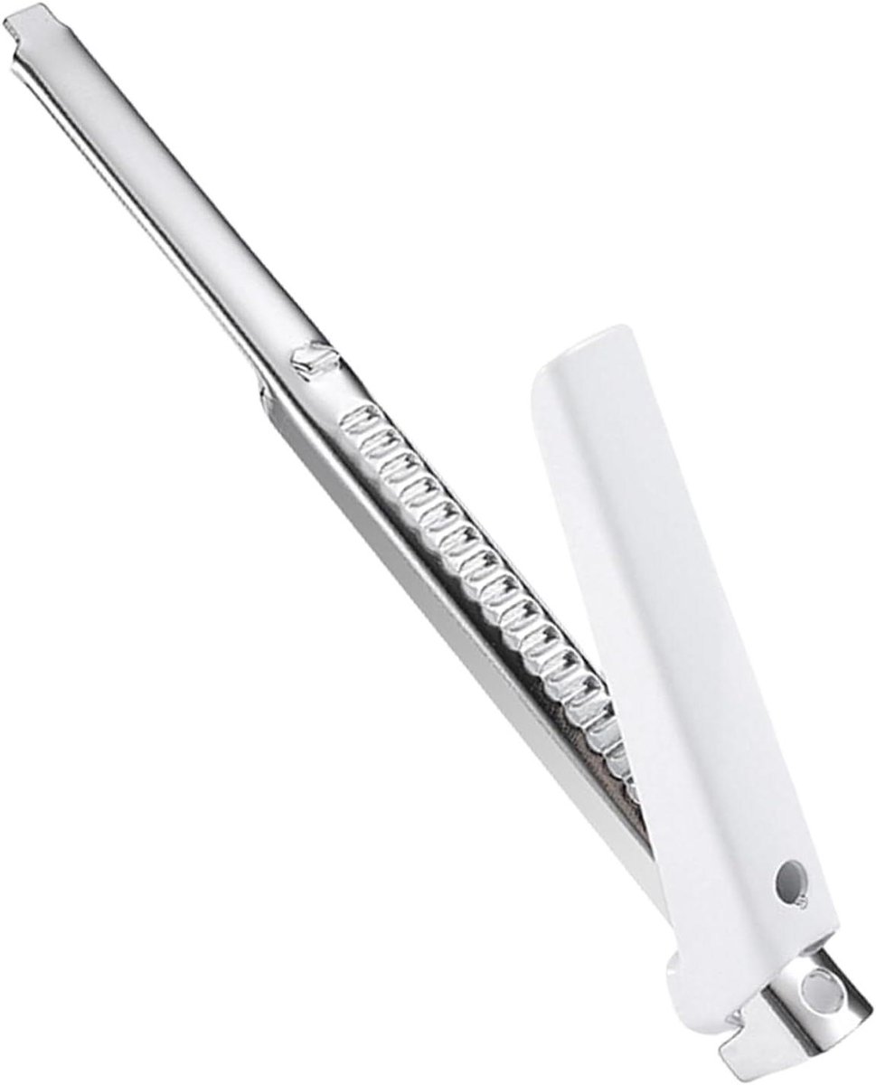 Dekselopener - Flesopener Keuken - Glazen Openen - Verstelbare Grip - 44mm Breed - Wit