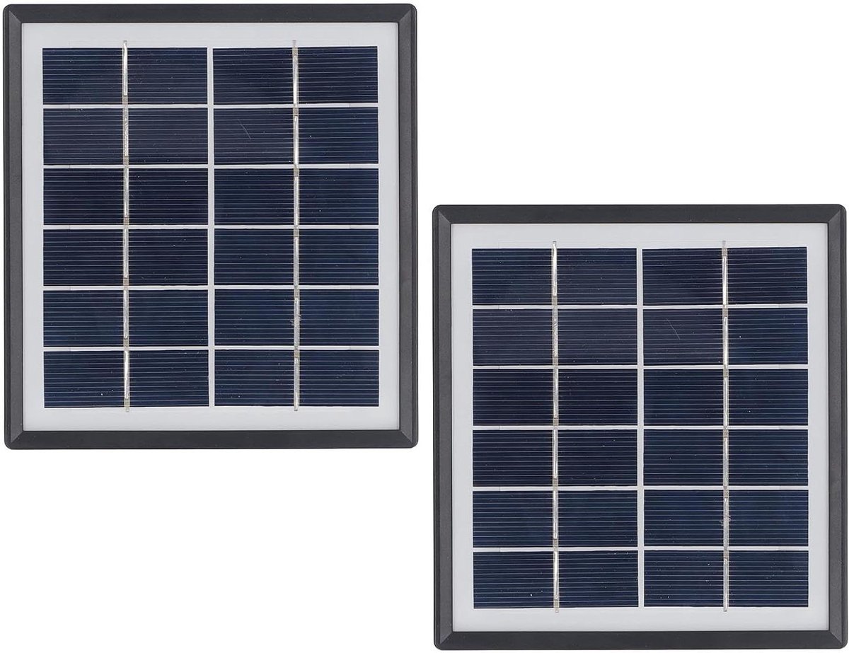 Zonnepaneel - Draagbare lader - Onderweg opladen - Compact en lichtgewicht - 5W vermogen - Zwart