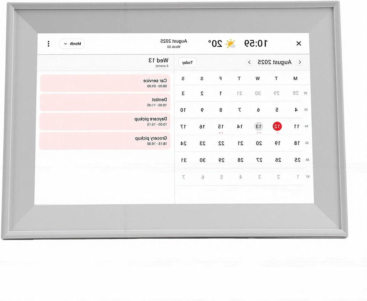 Digitale Kalender - Slimme Planner - Gezin Organiseren - HD IPS Touchscreen - 101 Inch - Wit