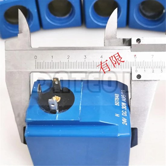 Solenoïde Klep Spoel - Elektrische Klep - Pompsysteem Besturing - Messing Constructie - 23.5mm Binnendiameter - Zwart — afbeelding 4