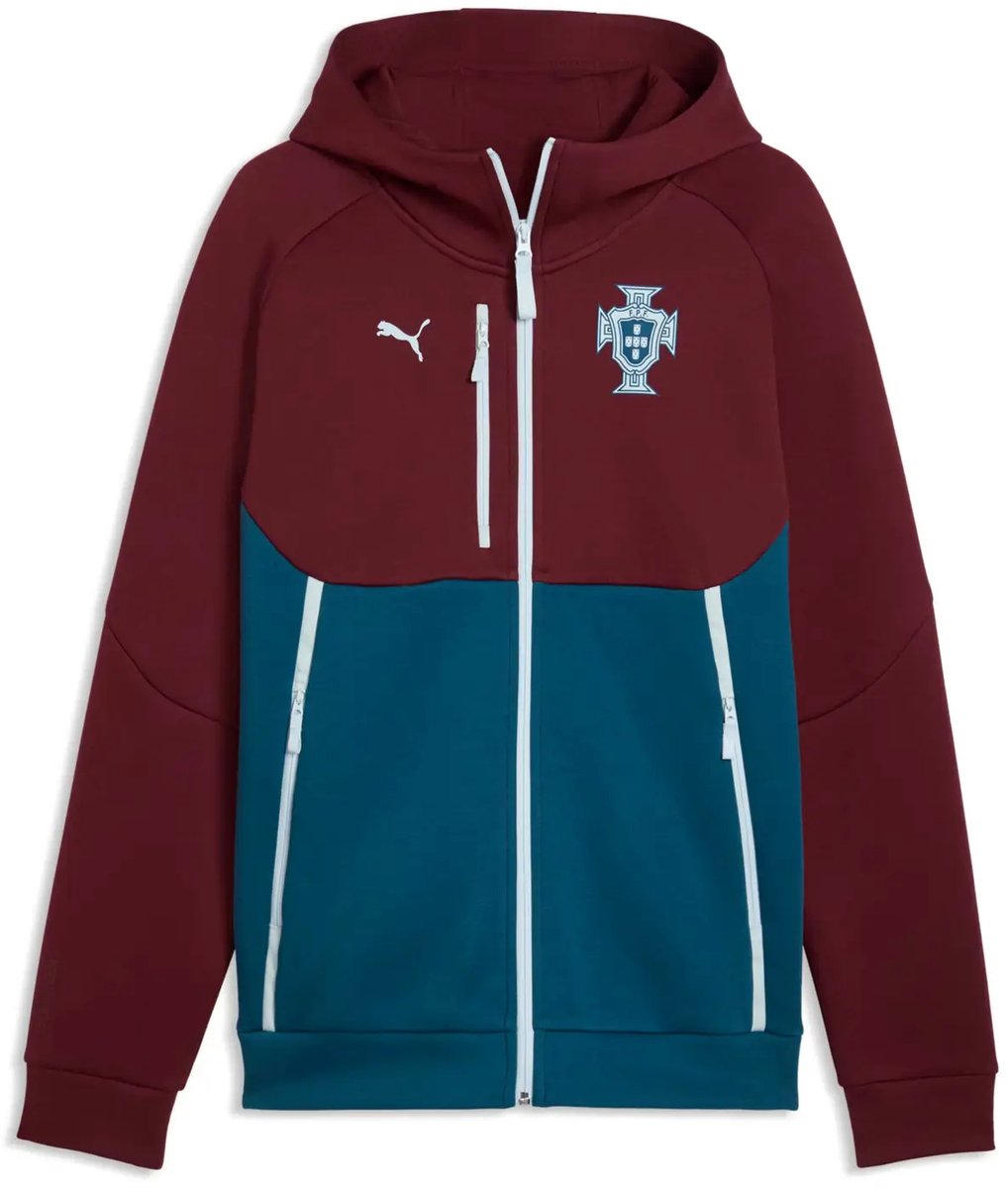 Zippede hoodie Portugal Tech Coupe du Monde 2026 Ruby Shimmer-ocean Tropic