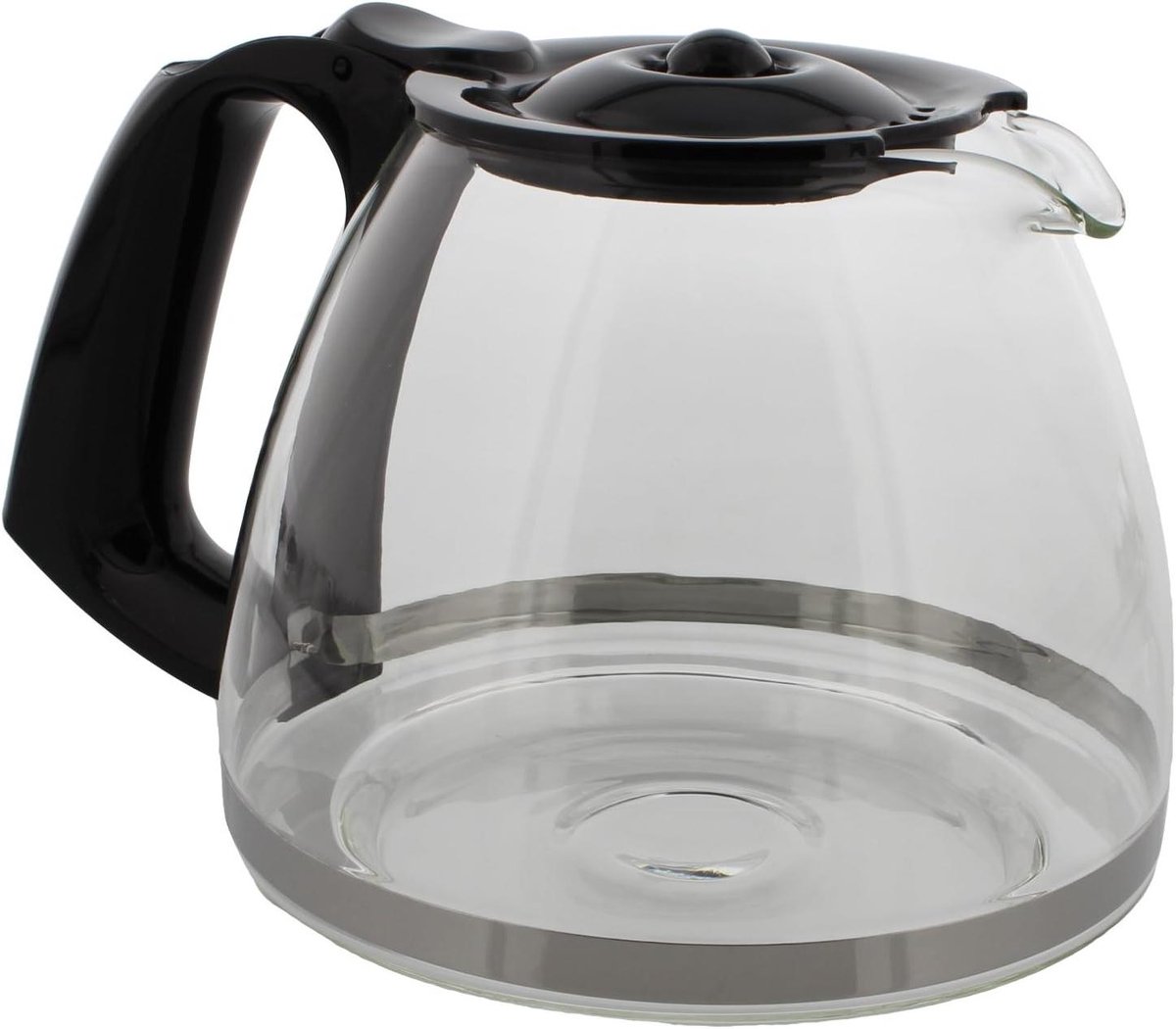 Glazen Koffiekan - Reservekan Koffiezetter - Verse Koffie Maken - Met Deksel - 15 Koppen - Transparant