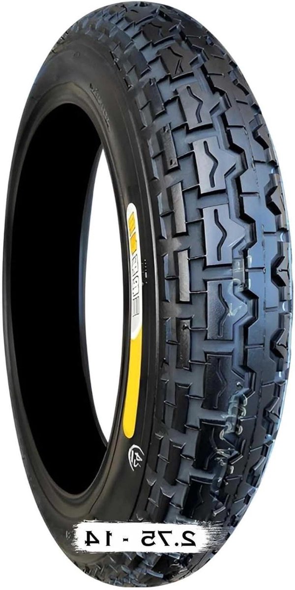 Scooter Band - Bromfiets Band - Offroad Rijden - Lekvrij Rubber - 2.75-14 - Zwart