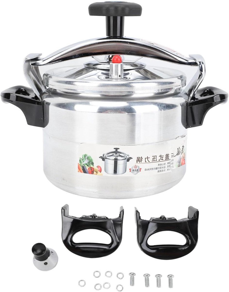 Snelkookpan - Drukpan - Snel Koken - Versterkte Aluminiumlegering - Ruime Capaciteit - Zilver
