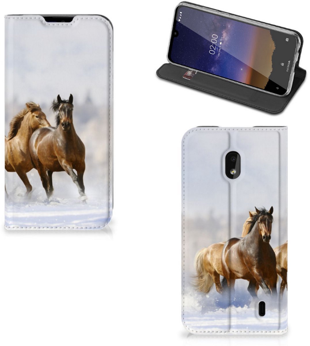 Nokia 2.2 Hoesje maken Paarden