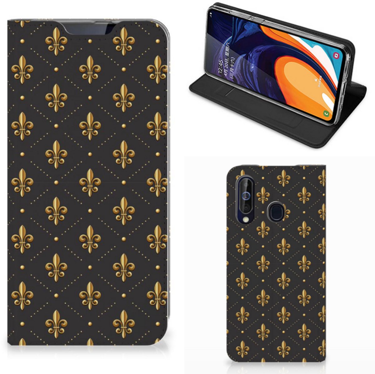 Samsung Galaxy A60 Hoesje met Magneet Franse Lelie