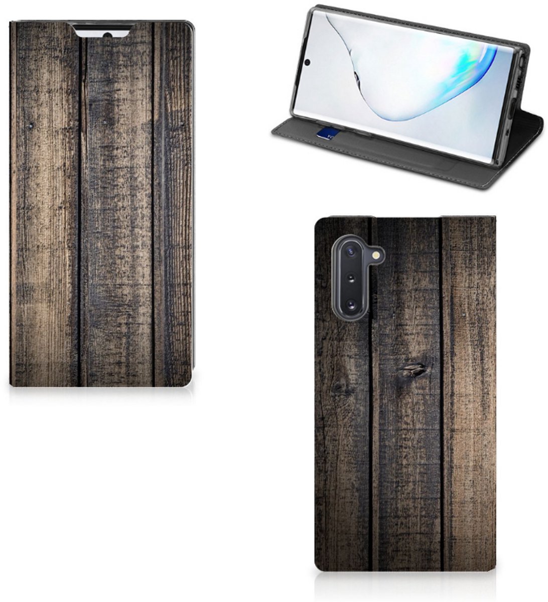 Samsung Galaxy Note 10 Book Wallet Case Steigerhout